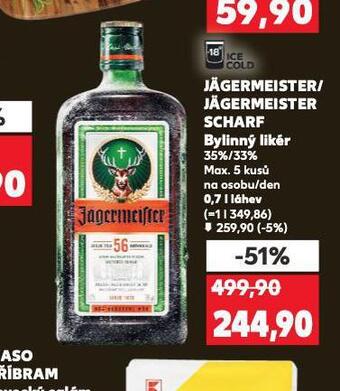 Kaufland Jägermeister nabídka