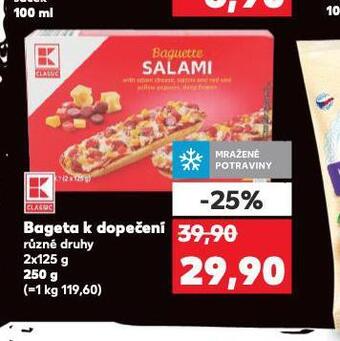 Kaufland Bageta k dopečení nabídka