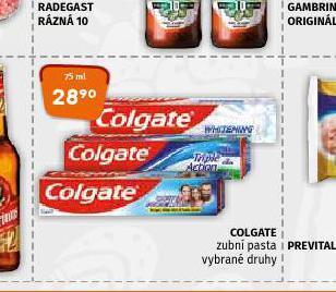 Terno Colgate zubní pasta nabídka