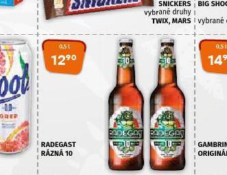 Terno Pivo radegast rázná 10 nabídka