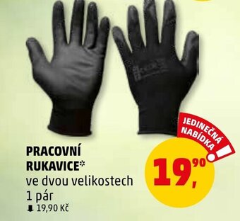 Penny Market PRACOVNÍ RUKAVICE nabídka