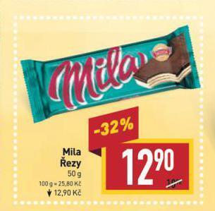 Billa Mila řezy nabídka