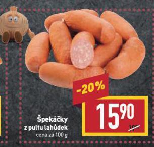 Billa Špekáčky nabídka