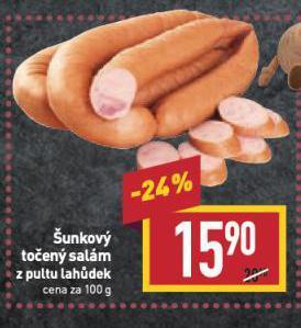 Billa Šunkový točený salám nabídka