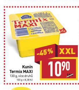 Billa Kunín termix nabídka