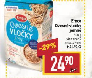 Billa Emco ovesné vločky nabídka