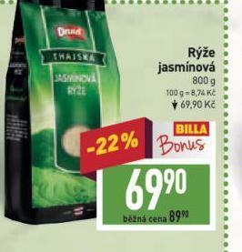Billa Rýže jasmínová nabídka