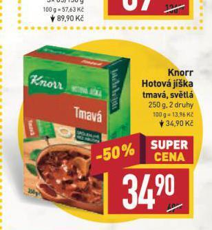 Billa Knorr hotová jíška nabídka