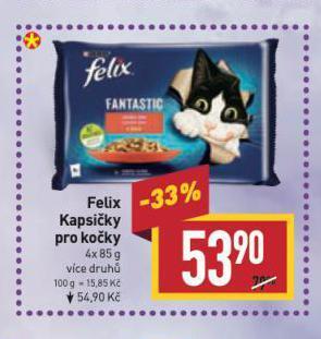 Billa Felix kapsičky pro kočky nabídka