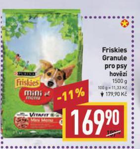 Billa Friskies granule pro psy nabídka