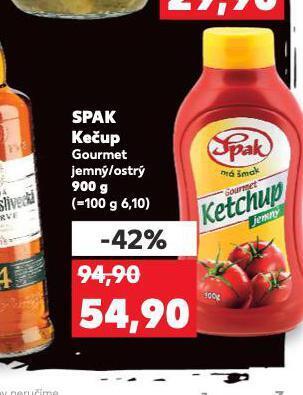 Kaufland Spak kečup nabídka