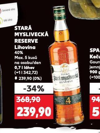 Kaufland Stará myslivecká reserve nabídka