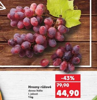 Kaufland Hrozny růžové nabídka