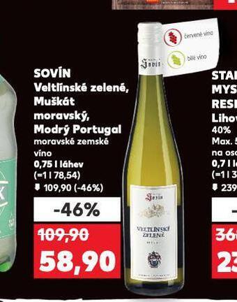 Kaufland Sovín muškát moravský nabídka