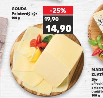 Kaufland Gouda polotvrdý sýr nabídka