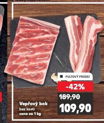 Kaufland Vepřový bok bez kosti nabídka