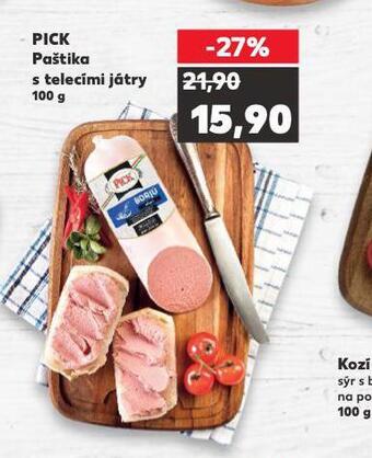 Kaufland Paštika s telecími játry nabídka