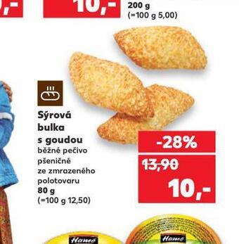 Kaufland Sýrová bulka s goudou nabídka