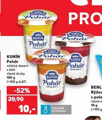 Kaufland Kunín pohár nabídka