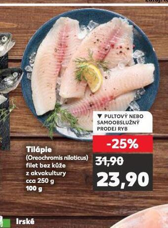 Kaufland Tilápie nabídka