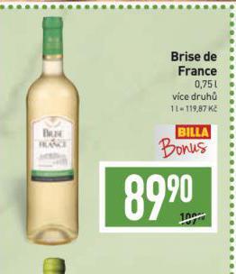 Billa Brise de france nabídka