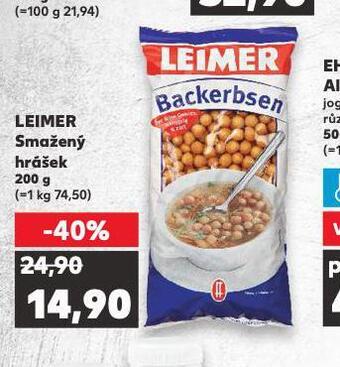 Kaufland Leimer smažený hrášek nabídka