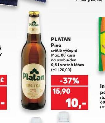 Kaufland Pivo platan nabídka