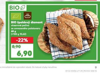 Kaufland Bio špaldový diamant nabídka