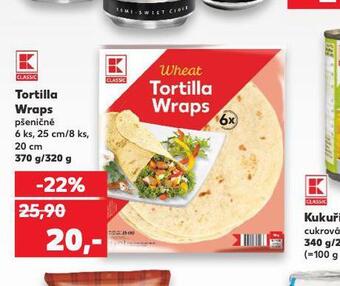 Kaufland Tortilla wraps nabídka