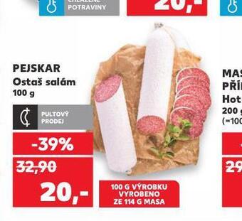 Kaufland Pejskar ostaš salám nabídka