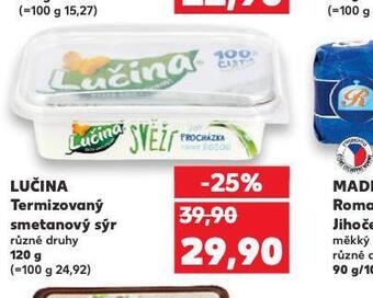 Kaufland Lučina termizovaný smetanový sýr nabídka