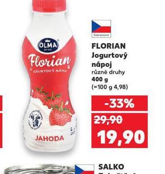 Kaufland Florian jogurtový nápoj nabídka