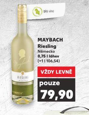 Kaufland Maybach riesling nabídka