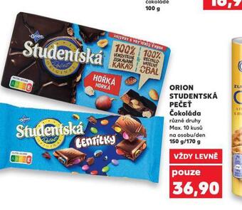 Kaufland Orion studentská pečeť nabídka
