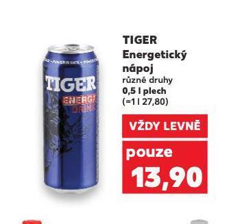 Kaufland Tiger energetický nápoj nabídka