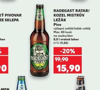 Kaufland Kozel mistrův ležák nabídka