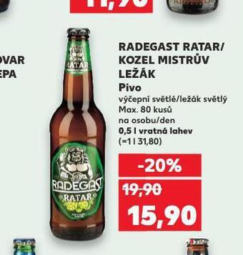Kaufland Pivo radegast ratar nabídka