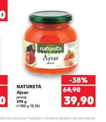 Kaufland Natureta ajvar nabídka