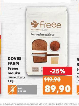 Kaufland Doves farm free mouka nabídka
