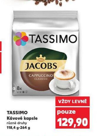 Kaufland Tassimo kávové kapsle nabídka