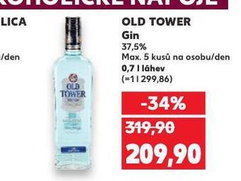 Kaufland Old tower gin nabídka