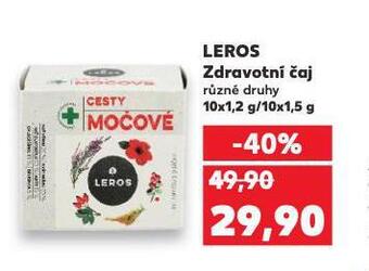 Kaufland Leros zdravotní čaj nabídka