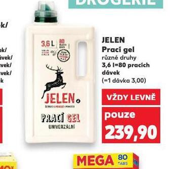 Kaufland Jelen prací gel nabídka