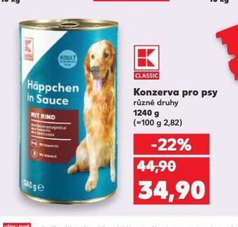 Kaufland Konzerva pro psy nabídka
