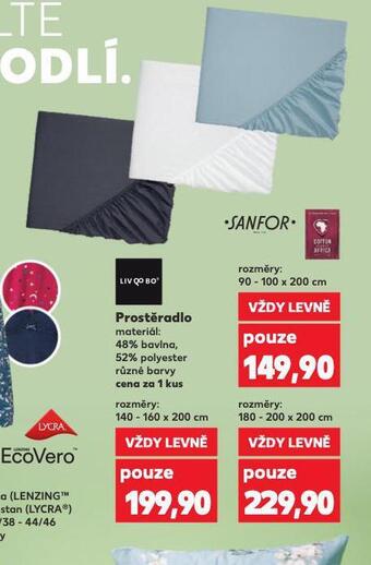 Kaufland Napínací prostěradlo 180-200 x 200 cm nabídka