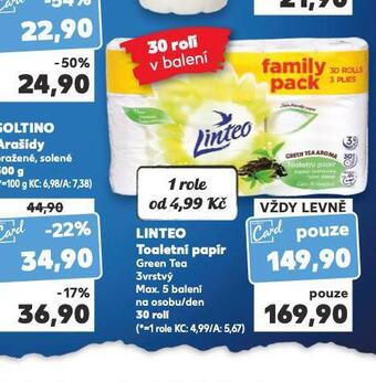 Kaufland Linteo toaletní papír nabídka