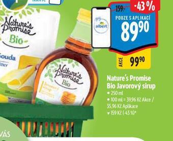 Albert Bio javorový sirup nabídka