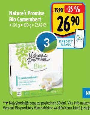 Albert Bio camembert nabídka