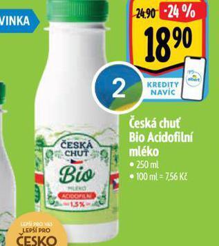 Albert Bio acidifilní mléko nabídka