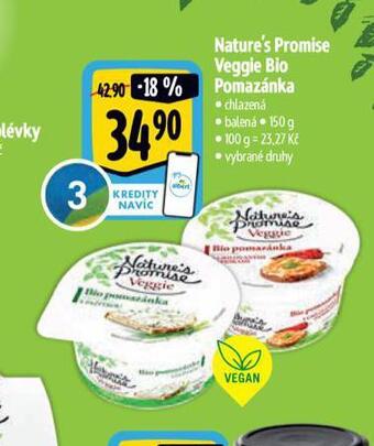 Albert Veggie bio pomazánka nabídka